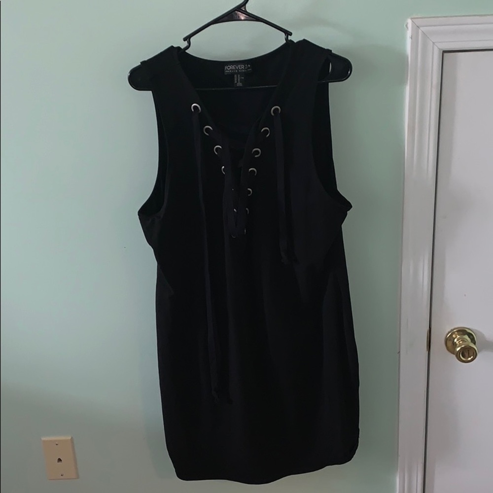 Black dress.